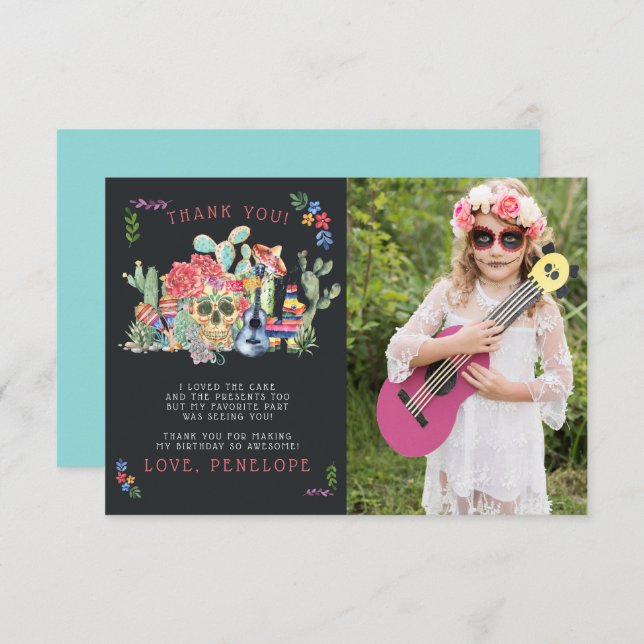 Dia das Habilidades de Açúcar do Cartões de agrade (Frente/Verso)