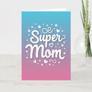 Dia das Mães Estrelado Cartão de Amor