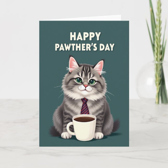 Dia das Mães Felino Cartão (Frente)