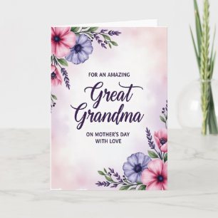 Dia das Mães Gentis Cartão Floral