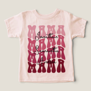 Dia das Mães Mamãe Nomes das Crianças Personalizad