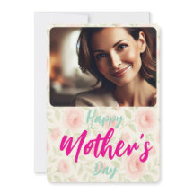 Dia das Mães Presente Cartão de Férias Floral Foto