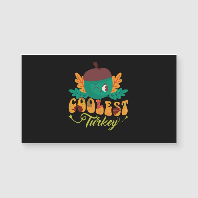 Dia de Ação de Graças de outono de peru mais legal (Frente)