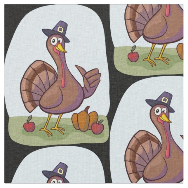 Dia de Ação de Graças 🦃 tecido 🦃 (Detalhe)