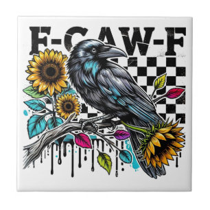 Dia de as Bruxas engraçado Crow Raven F-CAW-F