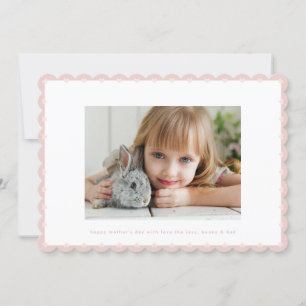 dia de as mães de fotograma rosa moderno