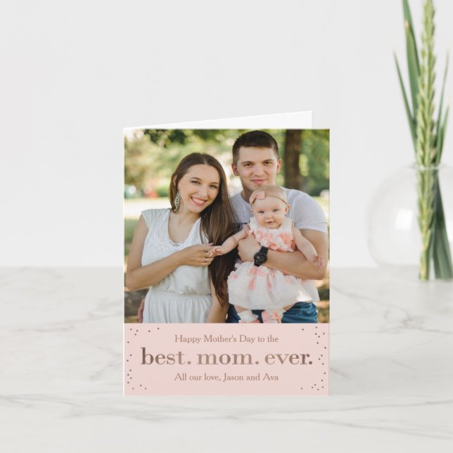 Dia de as mães de pontos felizes ou Cartão de saud (Frente)