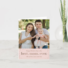 Dia de as mães de pontos felizes ou Cartão de saud