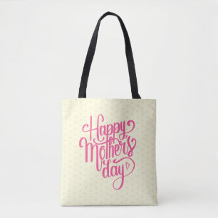 Dia de as mães Feliz Elegante   Tote Bag