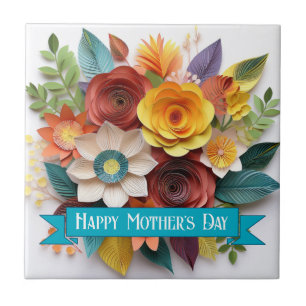 Dia de as mães Floral do Estilo Origami