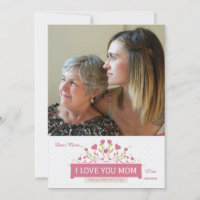Dia de as mães Love Cartão com fotos