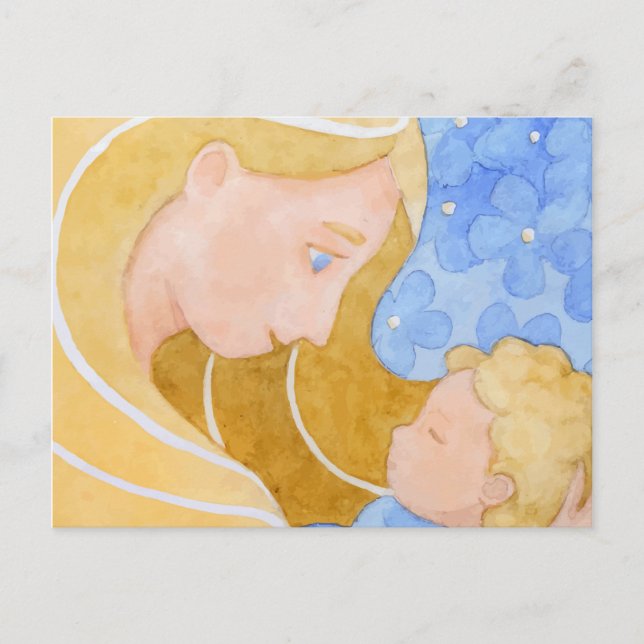 Dia de as mães Mãe e Filho | Cartão Postal (Frente)