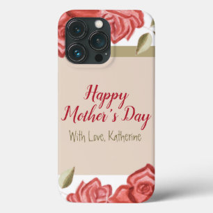 Dia de as mães Moderno Floral Cortante Elegante