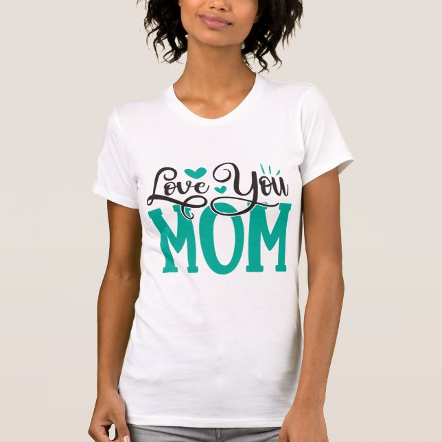 dia de as mães mulher branca camisa filha citação  (Frente)