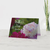 Dia de as mães Peony Garden - Cartão de Saudação