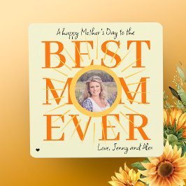 Dia de as mães personalizado fotográfico amarelo-s