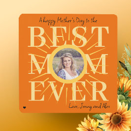 Dia de as mães personalizado fotográfico amarelo-s