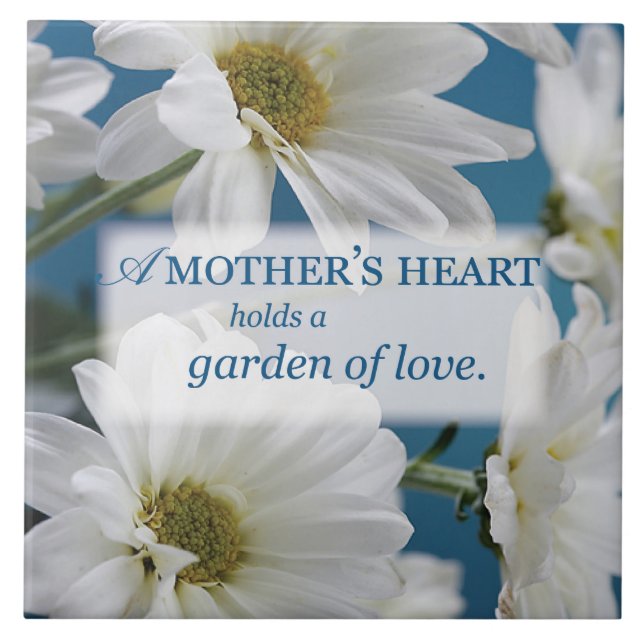 Dia de as mães White Daisies Garden of Love Blue S (Frente)