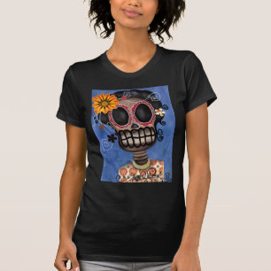 Dia de esqueleto de Muerta da camisa inoperante
