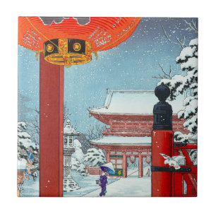 Dia de inverno no Templo Asakusa Tsuchiya Koits