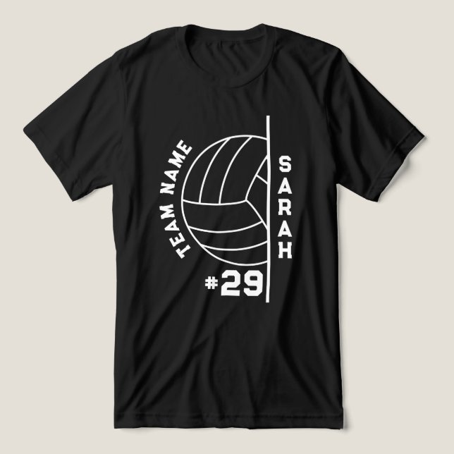 Dia de jogo de voleibol da Equipe de Voleibol Pers (Design frontal)