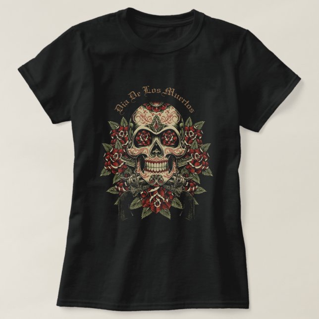 Dia De Los Muertos - Camiseta (Frente do Design)