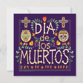 Dia de Los Muertos Convite - Dia dos Mortos