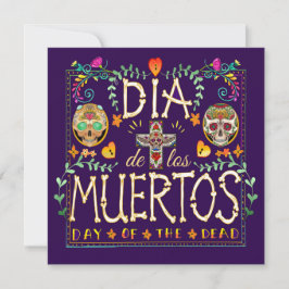 Dia de Los Muertos Convite - Dia dos Mortos