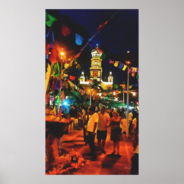 Dia de Los Muertos PV-190130 Art Impressão (Frente)