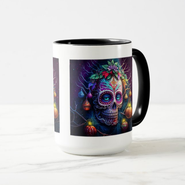 Dia de Natal da Caneca Morta, 15 oz (Frente Esquerda)