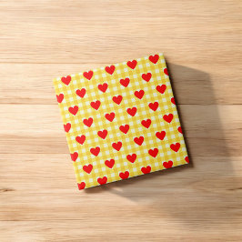 Dia de os namorados Amarelo do Coração Vermelho