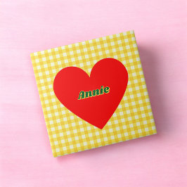 Dia de os namorados Amarelo do Coração Vermelho