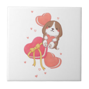 Dia de os namorados: Beagle e Macarons