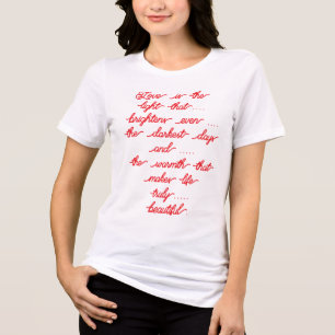 Dia de os namorados Bella + Canvas Tee Tri-Blend F