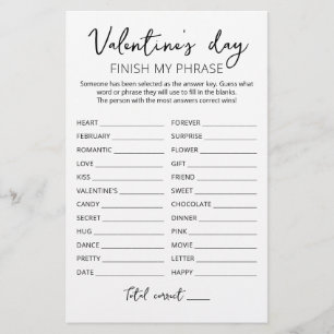 Dia de os namorados Concluir minha frase Jogo edit