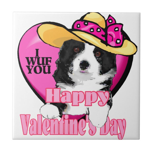Dia de os namorados de Borda Collie (Frente)