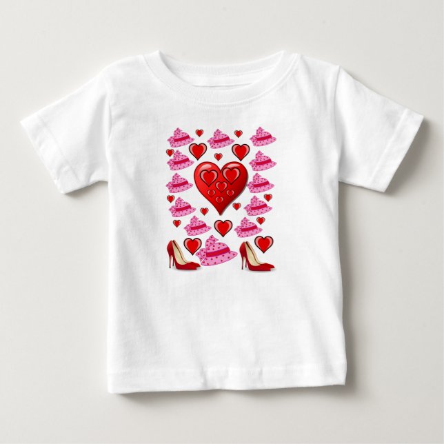 Dia de os namorados de Camisa de Bebê (Frente)