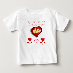 Dia de os namorados de Camisa de Bebê