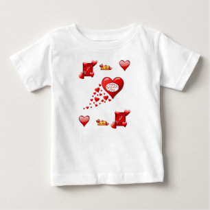 Dia de os namorados de Camisa de Bebê