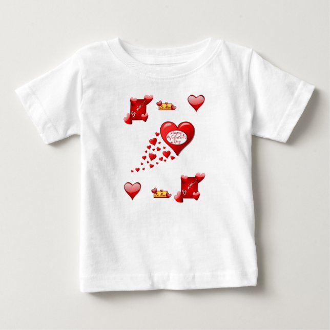 Dia de os namorados de Camisa de Bebê (Frente)