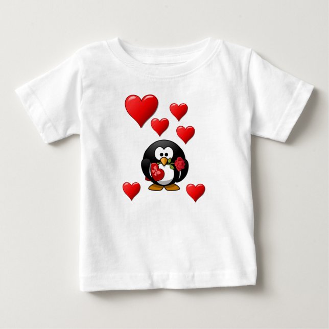 Dia de os namorados de Camisa de Bebê (Frente)