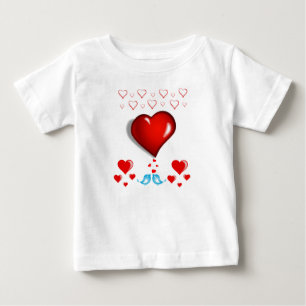 Dia de os namorados de Camisa de Bebê