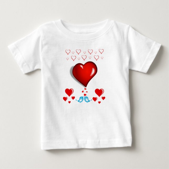 Dia de os namorados de Camisa de Bebê (Frente)