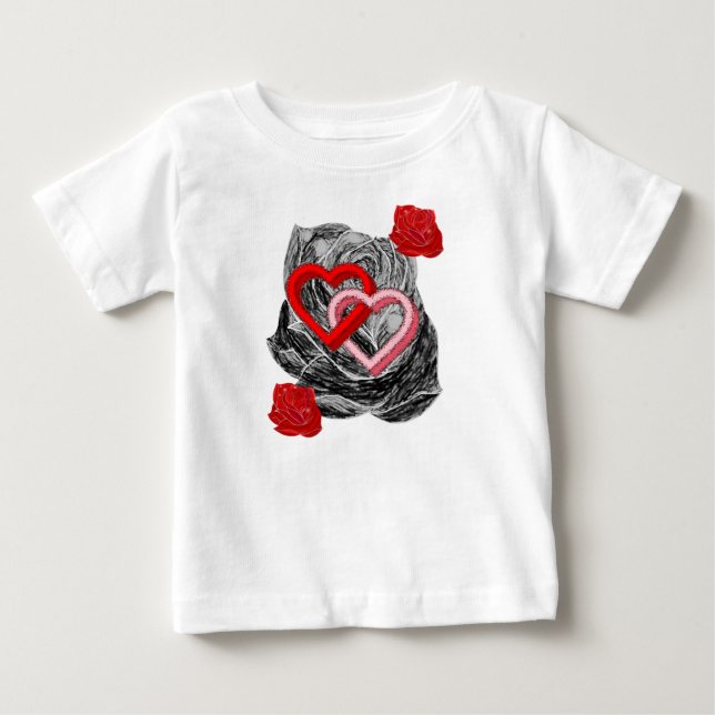 Dia de os namorados de Camisa de Bebê (Frente)