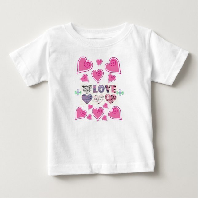 Dia de os namorados de Camisa de Bebê (Frente)