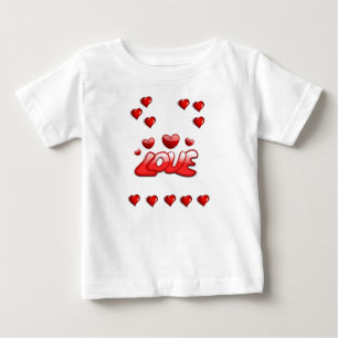 Dia de os namorados de Camisa de Bebê