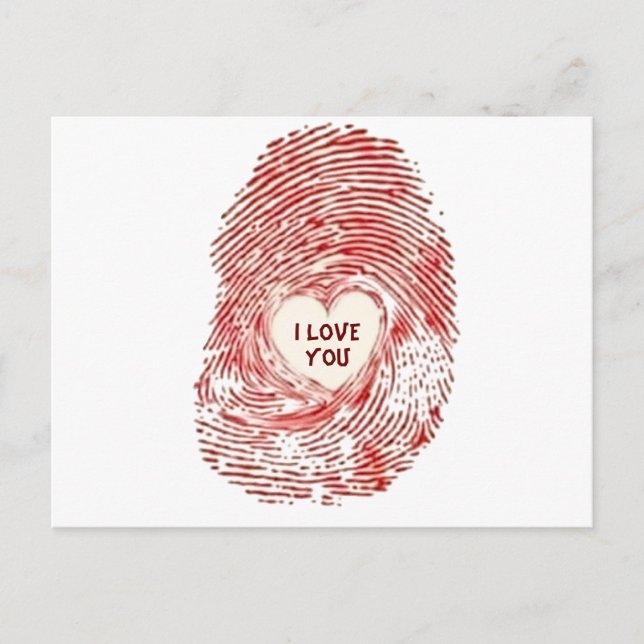 Dia de os namorados de cartão postal (Frente)