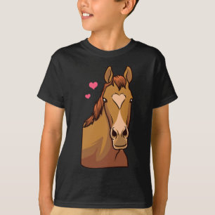Dia de os namorados De Cavalo Camisa Coração Pony