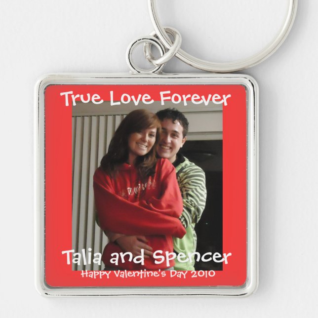 Dia de os namorados de Chaveiro de fotos (Frente)