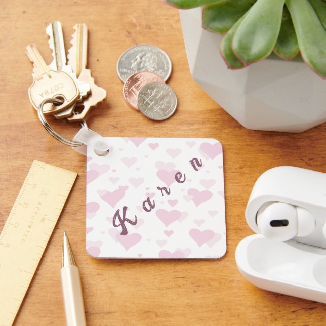 Dia de os namorados de Chaveiro personalizado (Mesa)